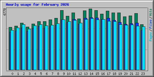 Hourly usage for February 2026